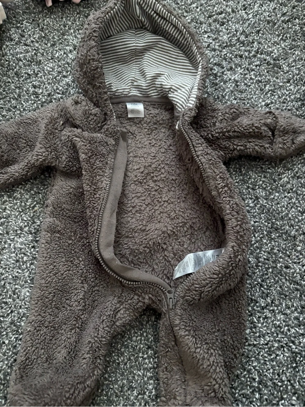 Cozy Brown Bear One-Piece